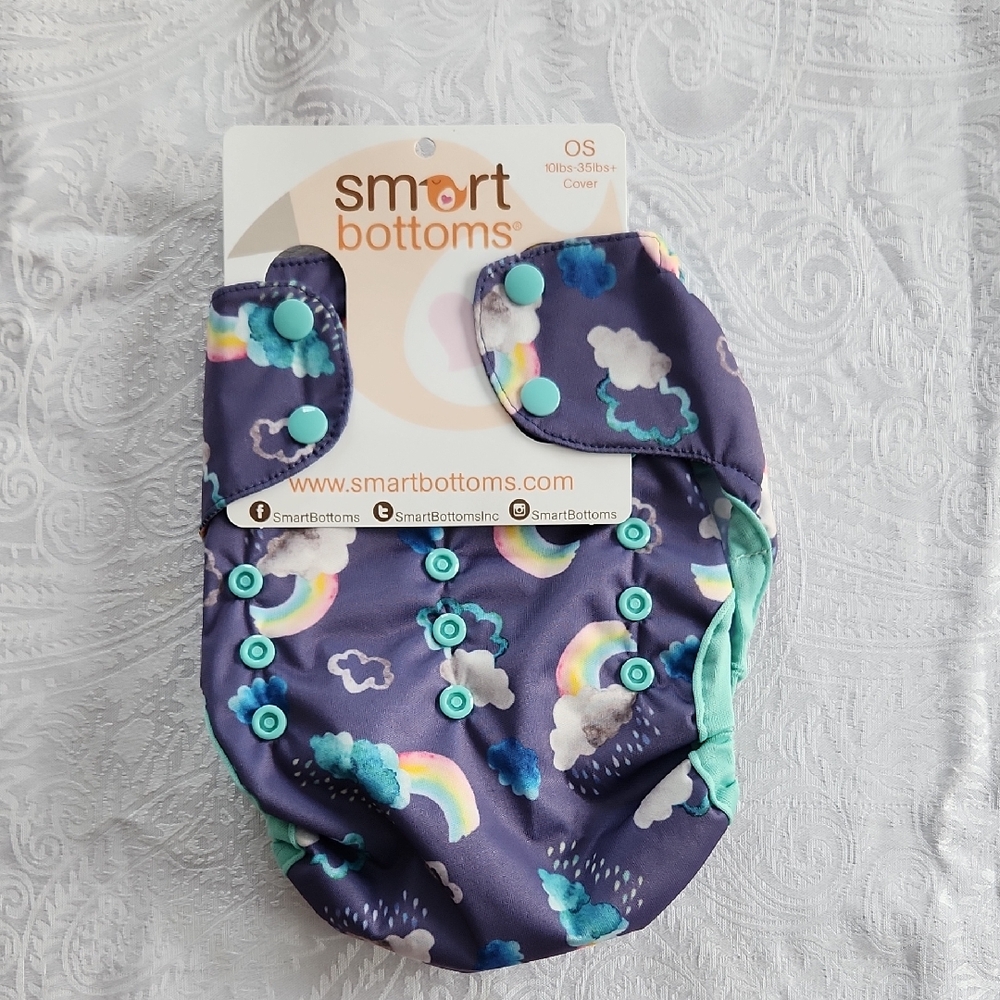 Smart Bottoms Cloth Diaper Cover- Over The Rainbow